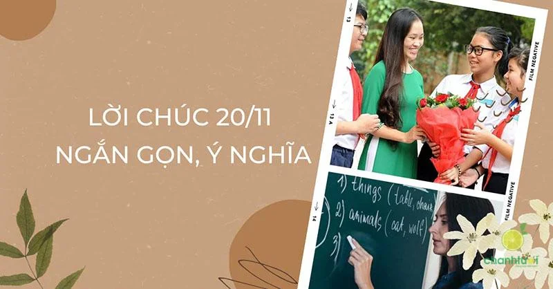 Lời chúc 20/11 2