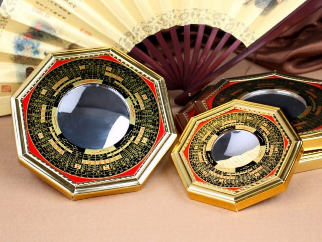 Bagua Mirror helps protect the house from bad energy