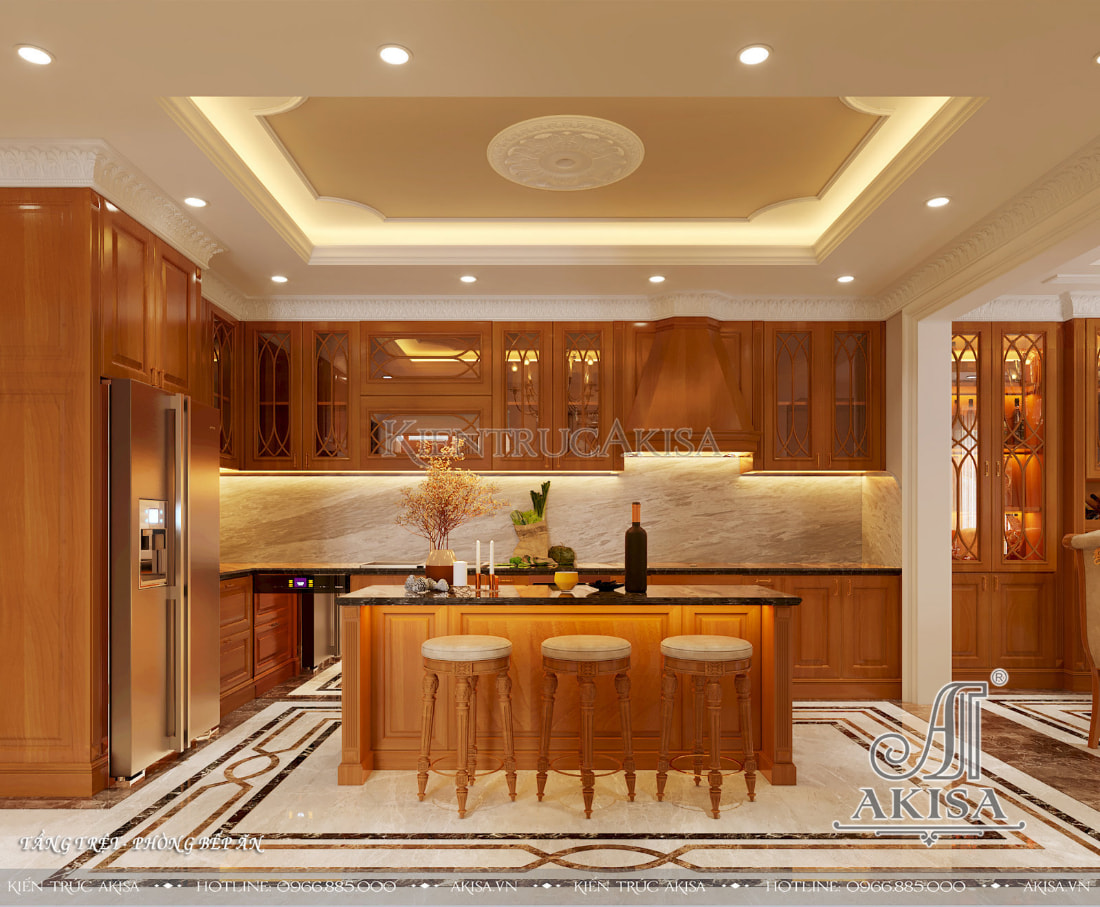 Homeowners born in the year of the Rooster turn the kitchen in the direction of Dien Nien