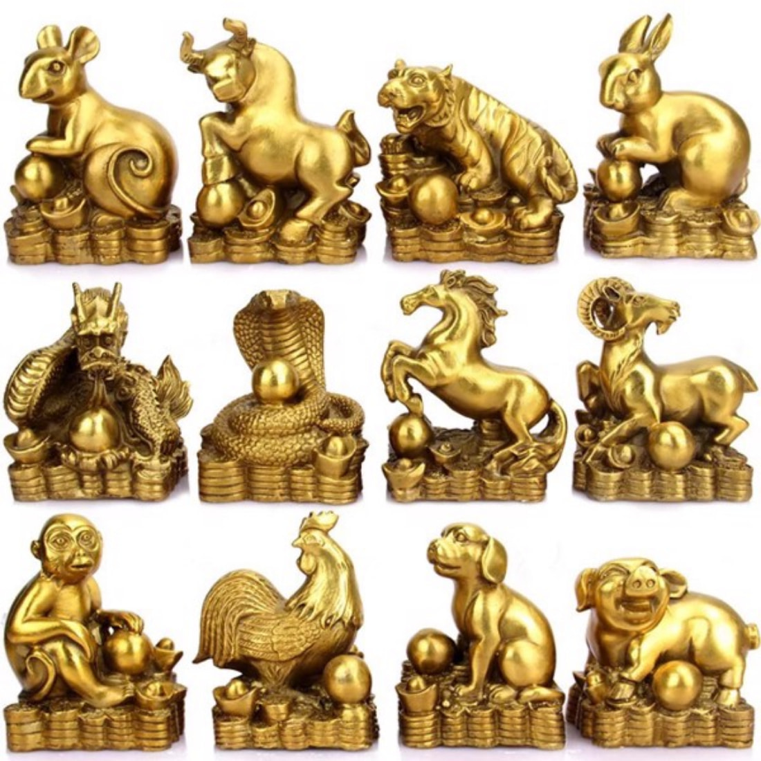 Statue of 12 zodiac animals 