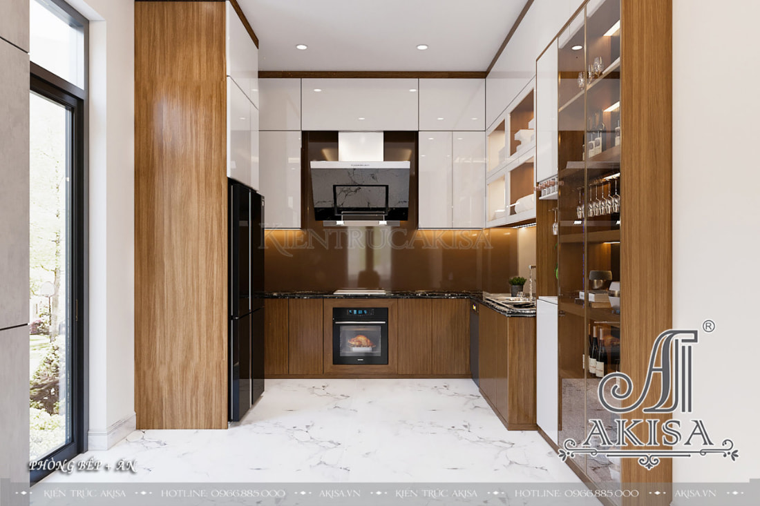 The direction of the kitchen in accordance with feng shui helps the homeowner add more good vitality