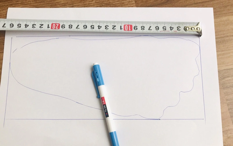 Step 4: Measure foot width