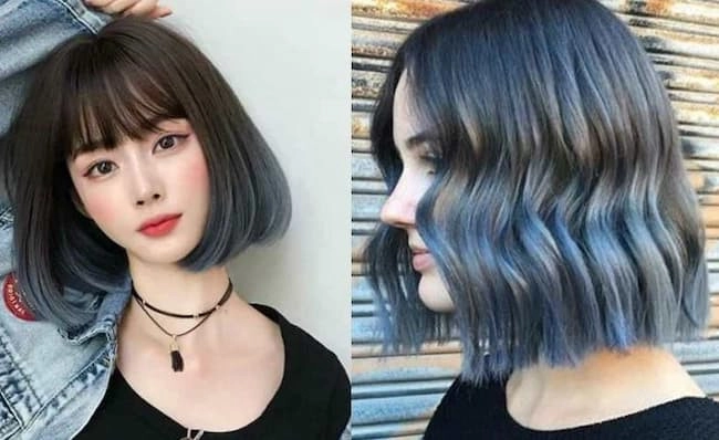  Kiểu layer Bob uốn nhẹ đuôi nhuộm ombre