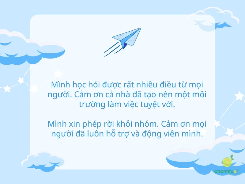 Lý do để tạm biệt một nhóm bạn là để trò chuyện