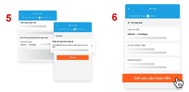 Hoàn tiền traveloka 5 và 6