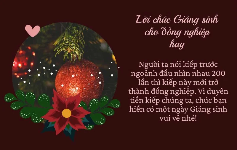 lời chúc giáng sinh đồng nghiệp (1)