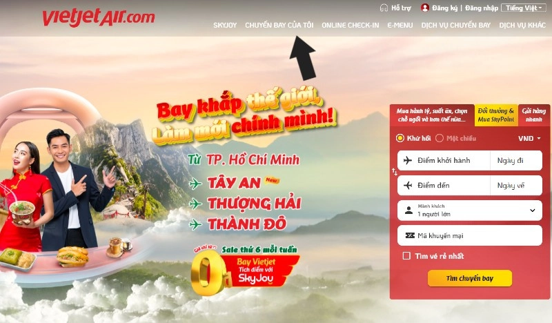 bay qua vietjet